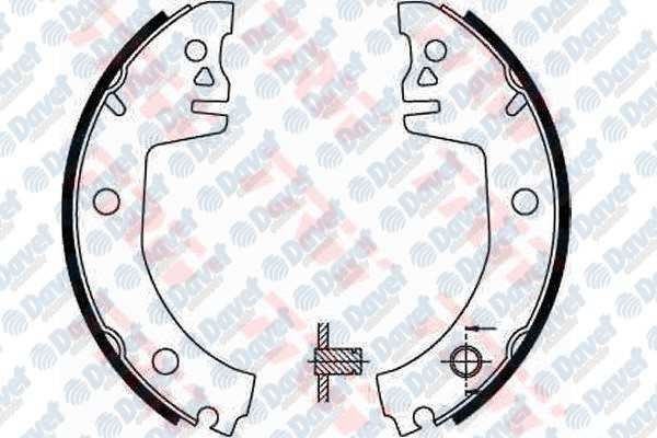 TRW GS8300 Arka Fren Balatasi Pabuc Favorit 89-97 Felicia 200×32mm